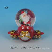 Lovely Santa design resin snow globe for christmas